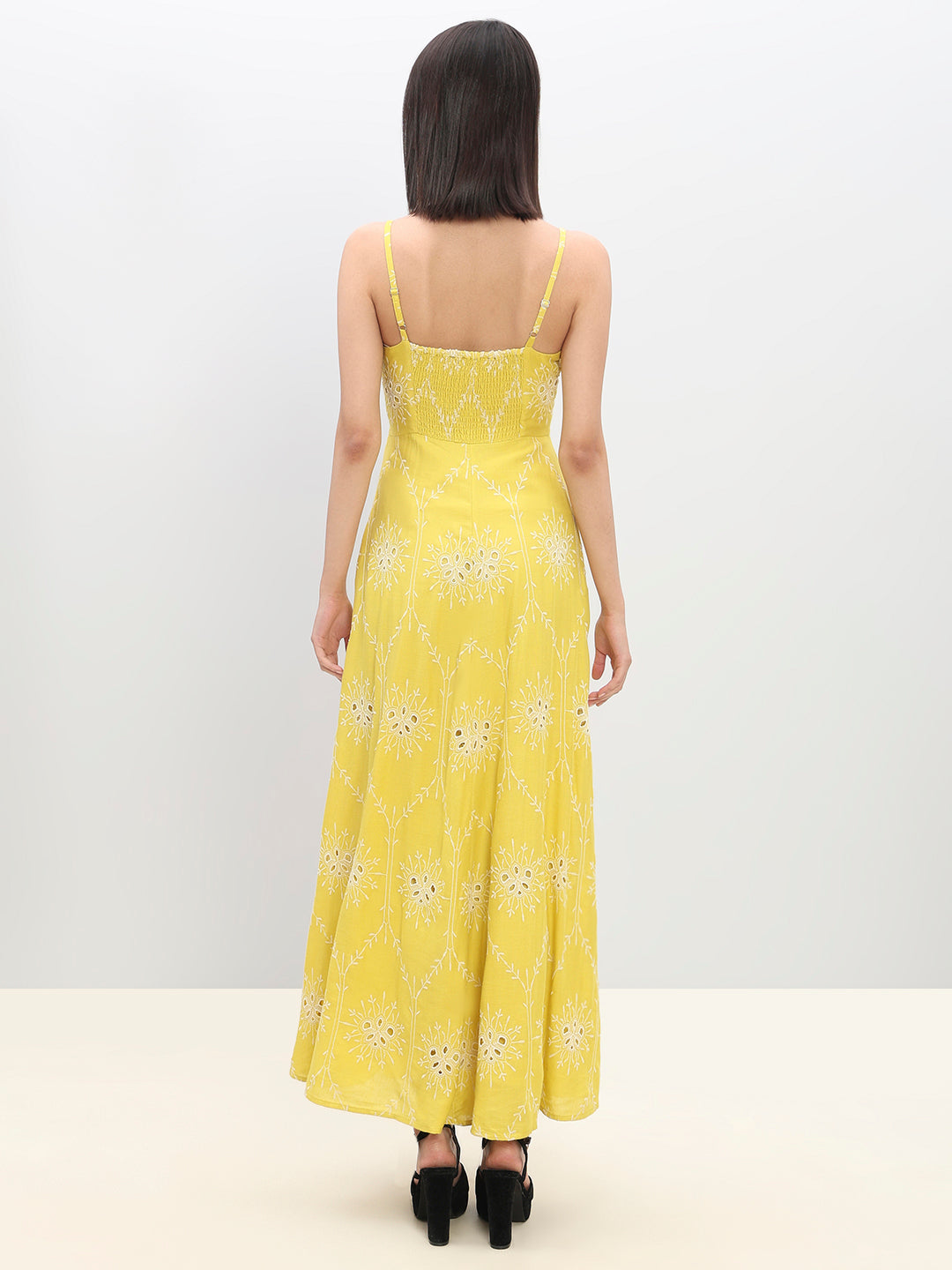 Yellow Strappy Maxi Dress