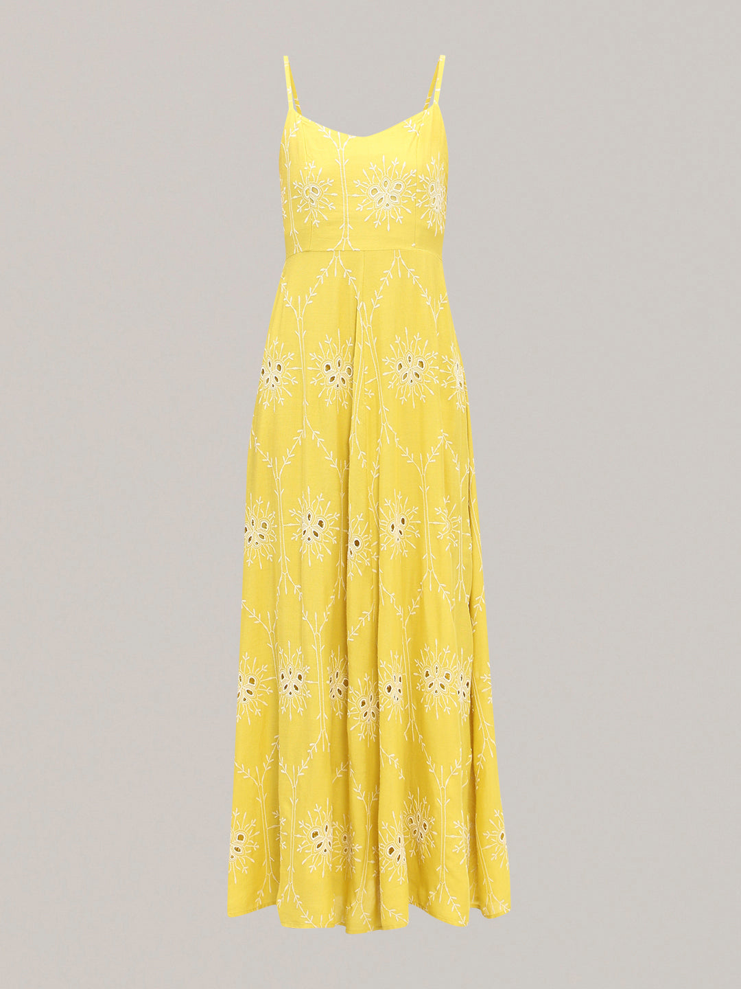 Yellow Strappy Maxi Dress