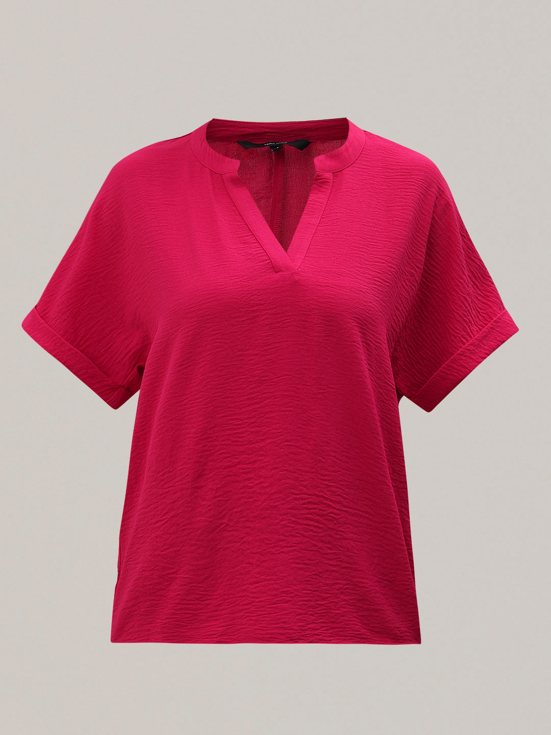V-Neck Textured Top