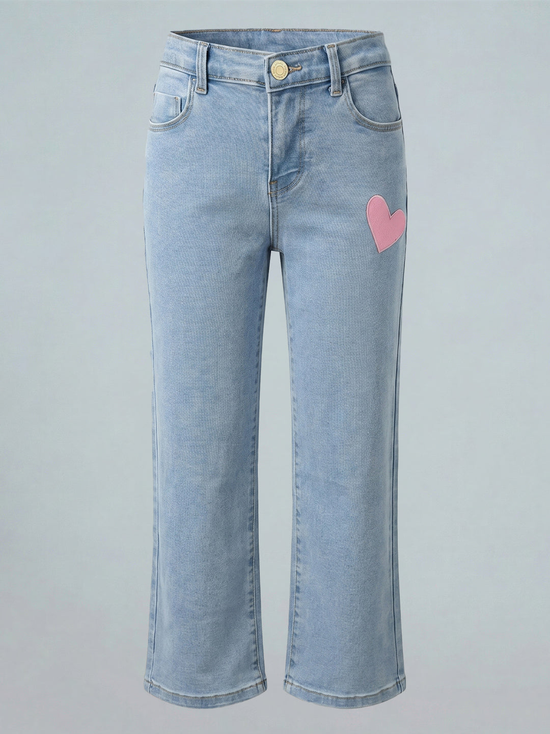 GIRLS Light Blue Wide Leg Jeans