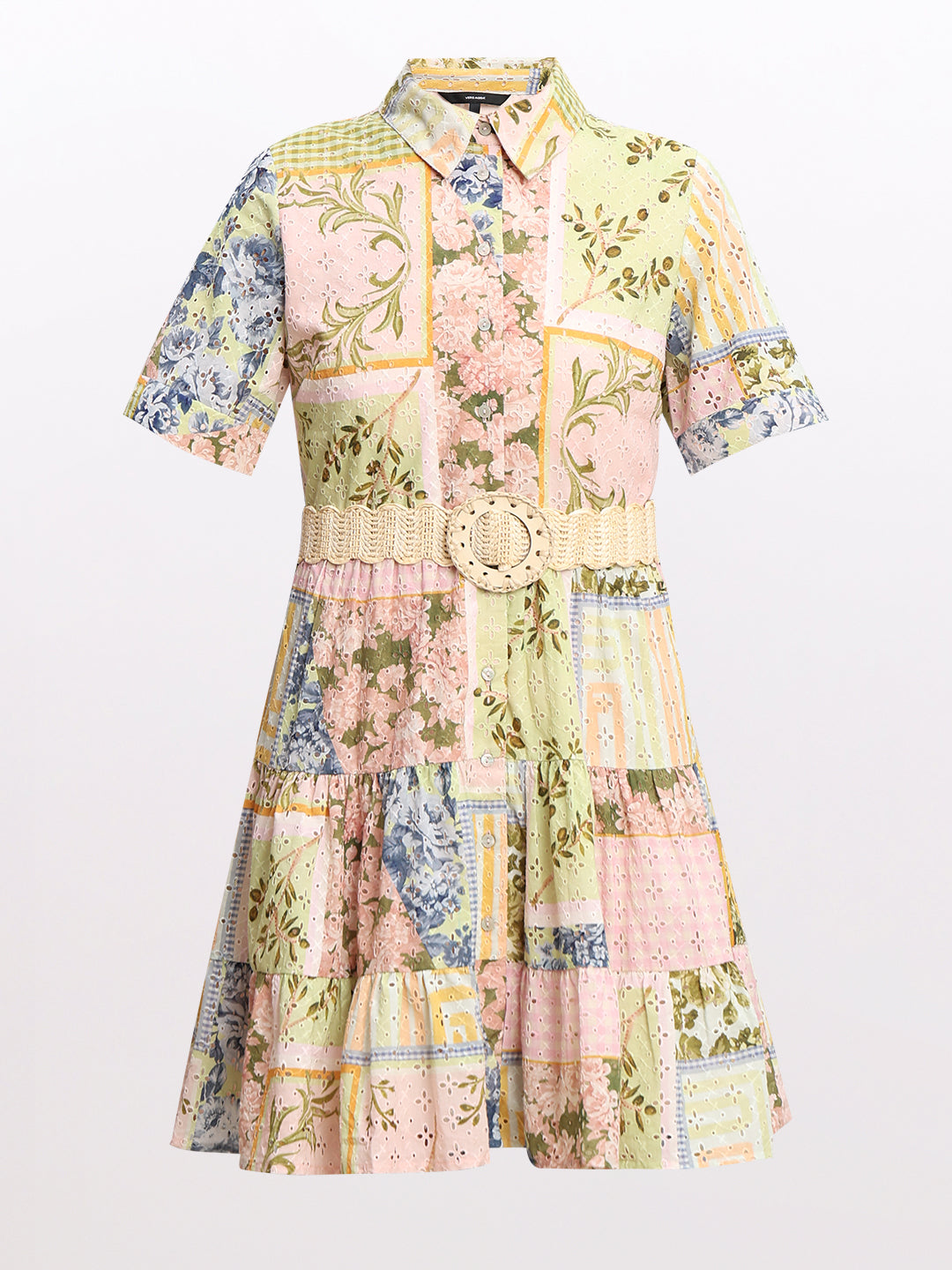 Printed Cotton Shirt Dress