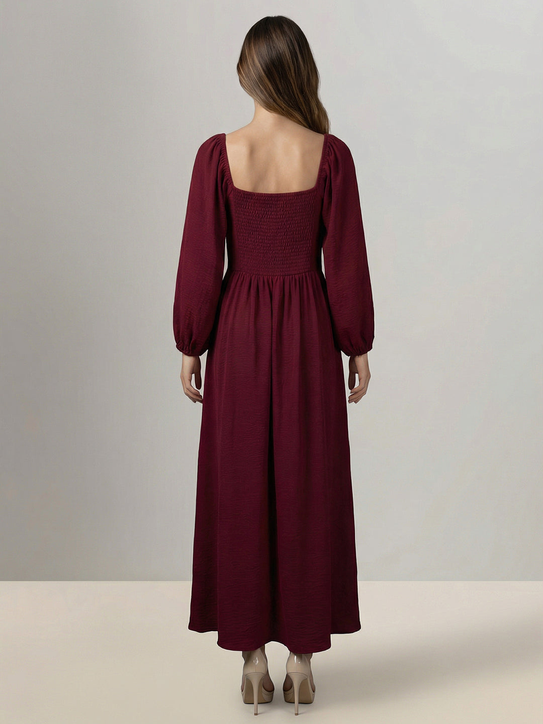 Burgundy Midaxi Dress