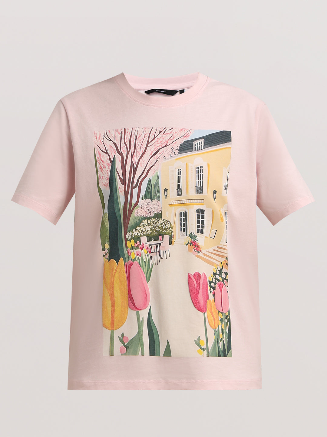 Pink Graphic Print T-shirt