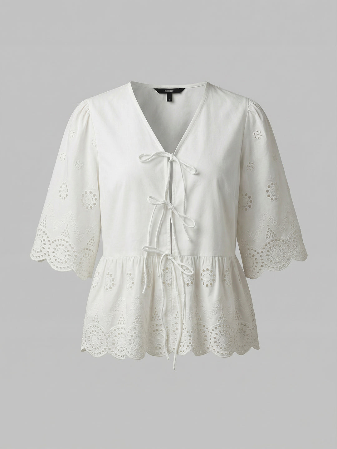 Tie-Up Peplum Top