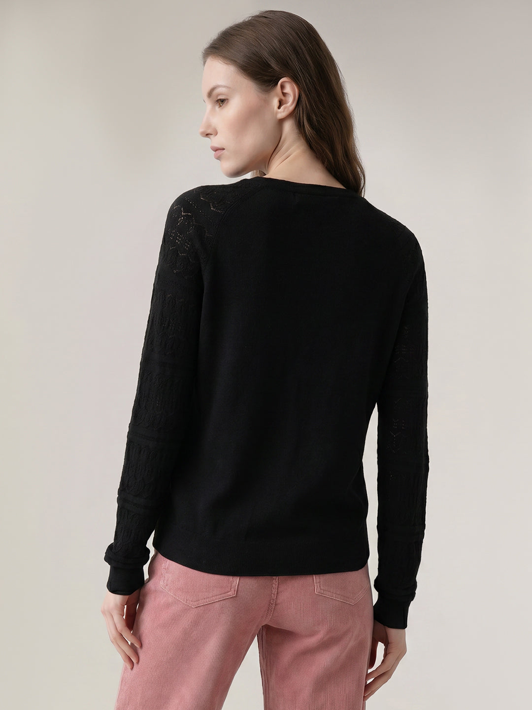 Black V-Neck Cardigan