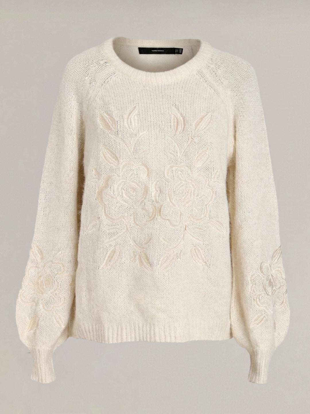 Beige O-Neck Pullover