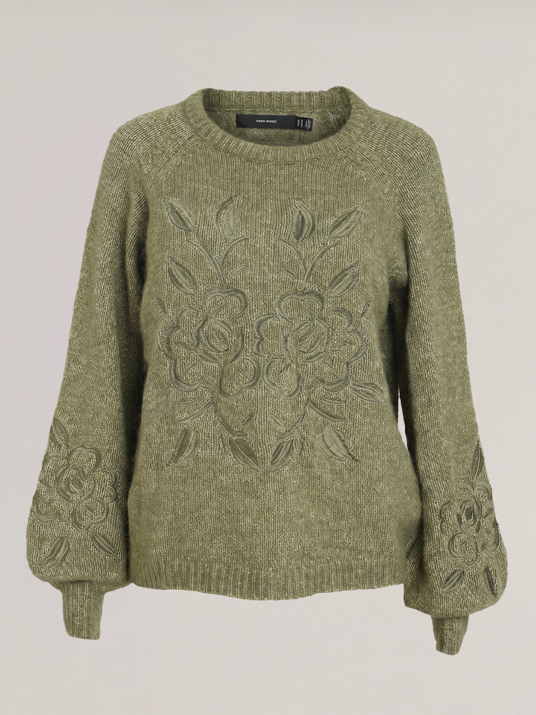 Green O-Neck Pullover