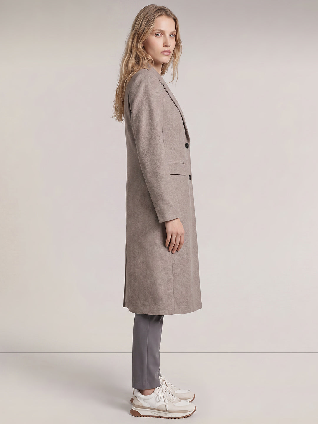 Long Wool Blend Coat