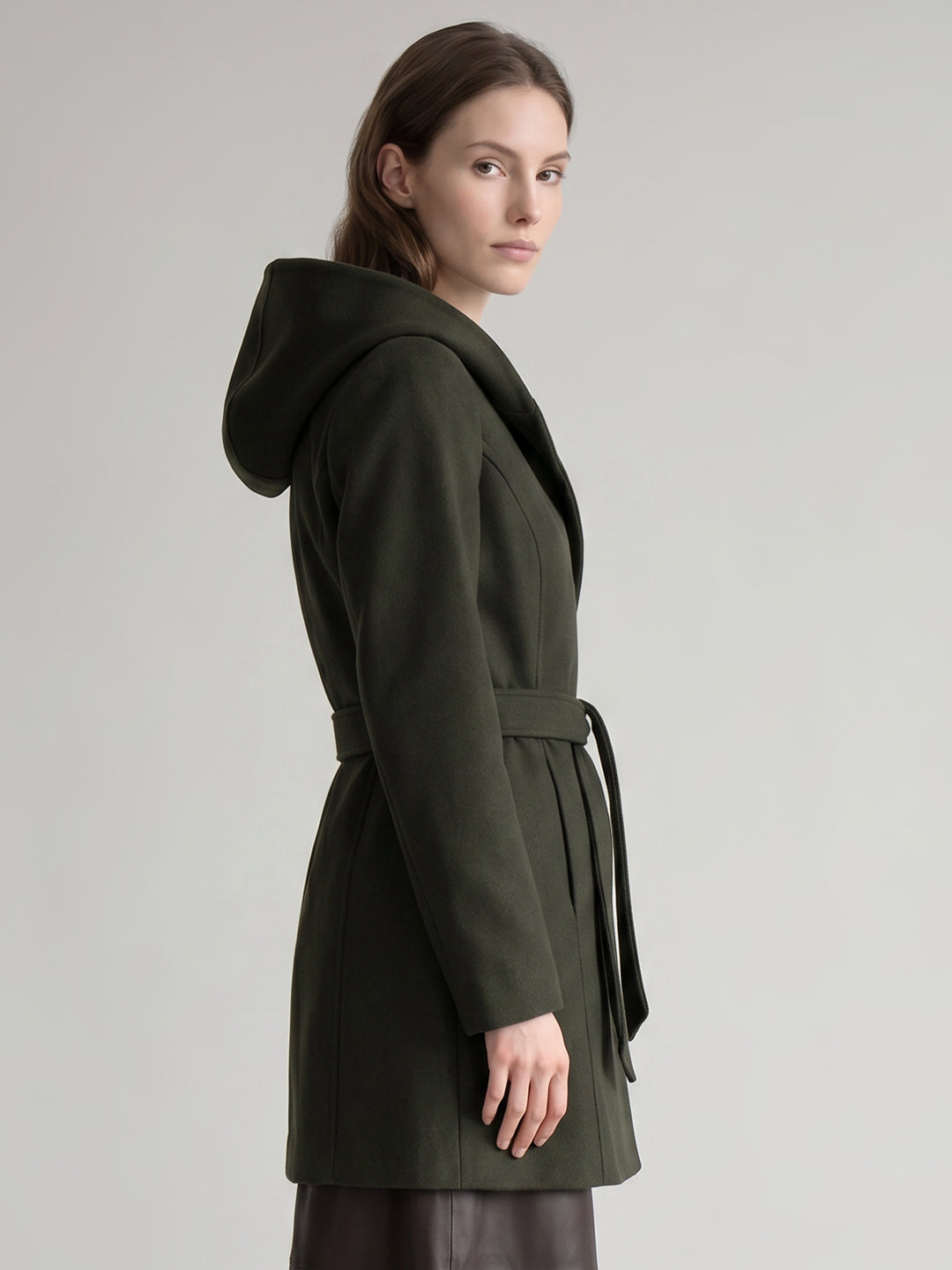 Dark Green Hooded Jacket