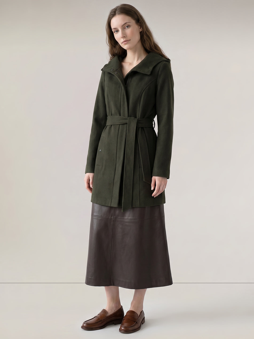 Dark Green Hooded Jacket