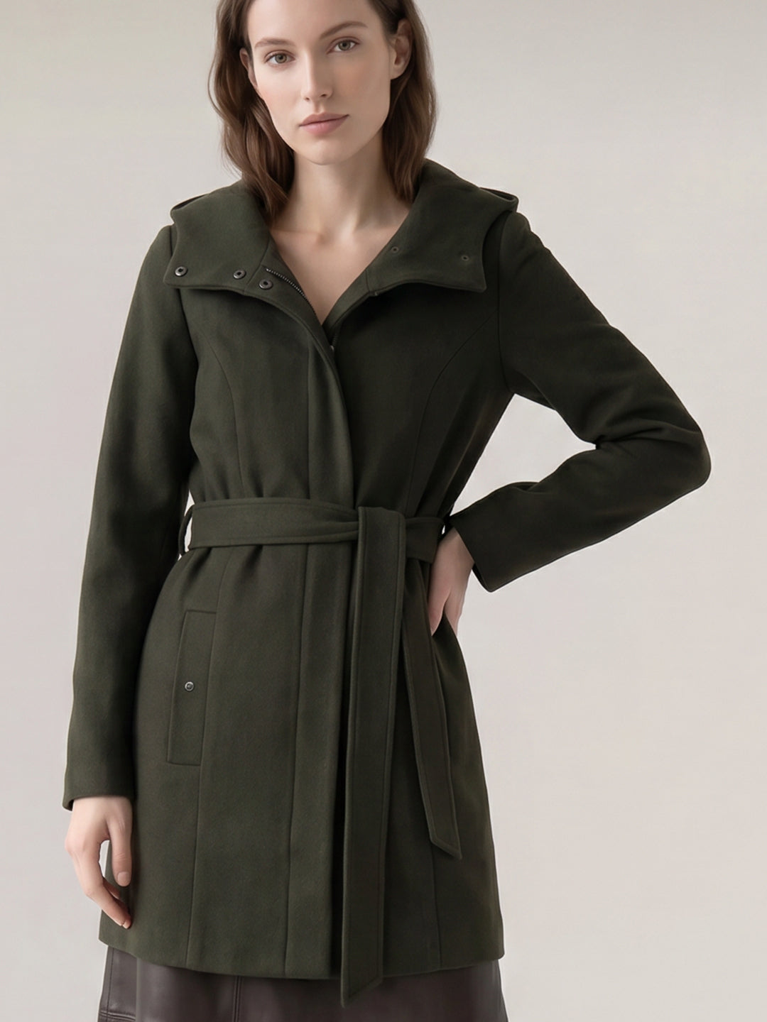 Dark Green Hooded Jacket