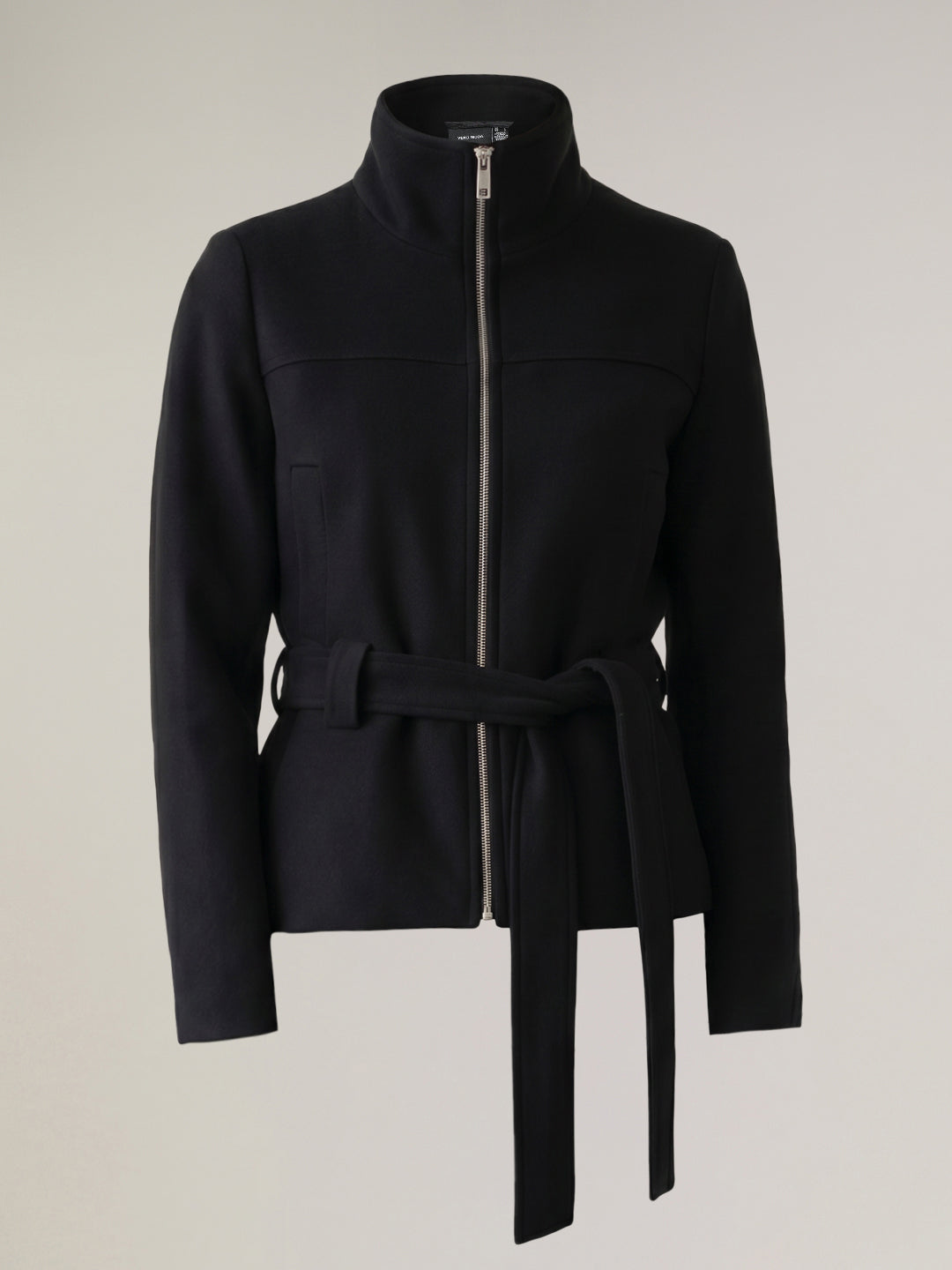 Black Belted Short Jacket