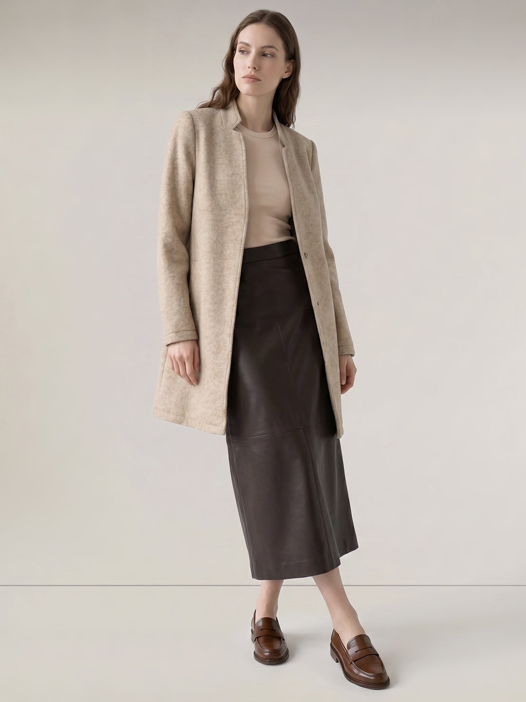 Beige Long Coat