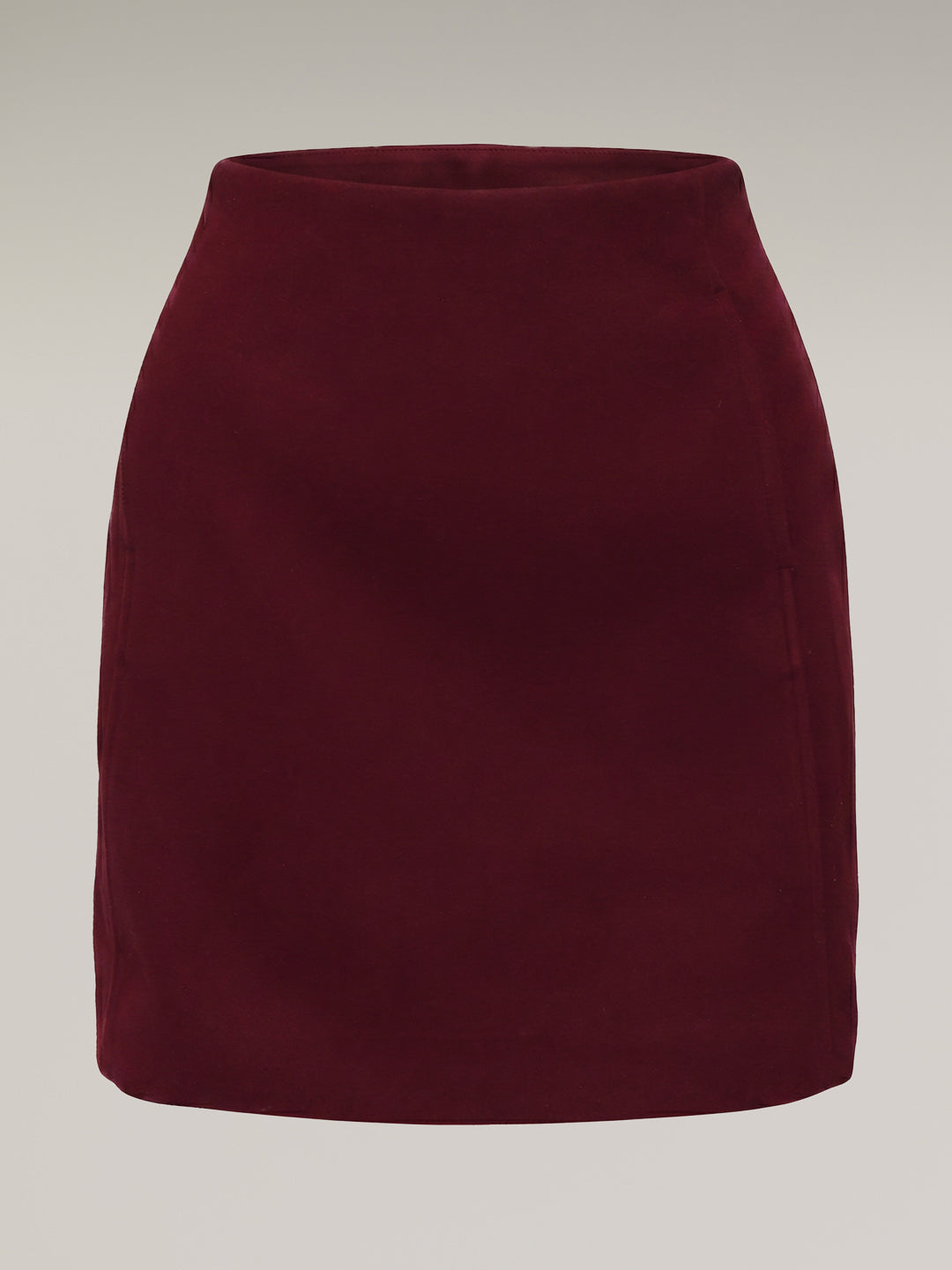 Burgundy Mini Skirt