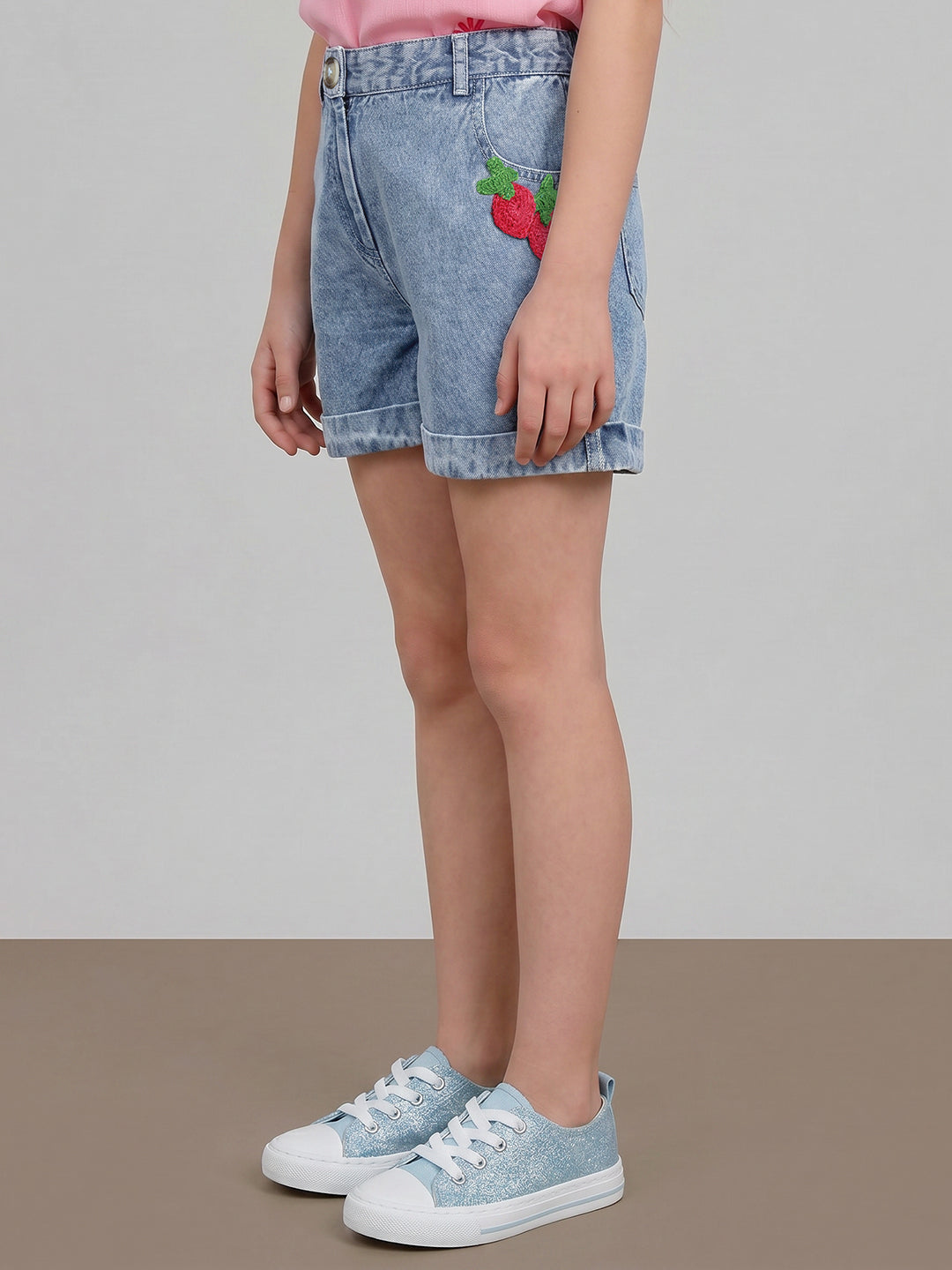 GIRLS Blue Denim Shorts