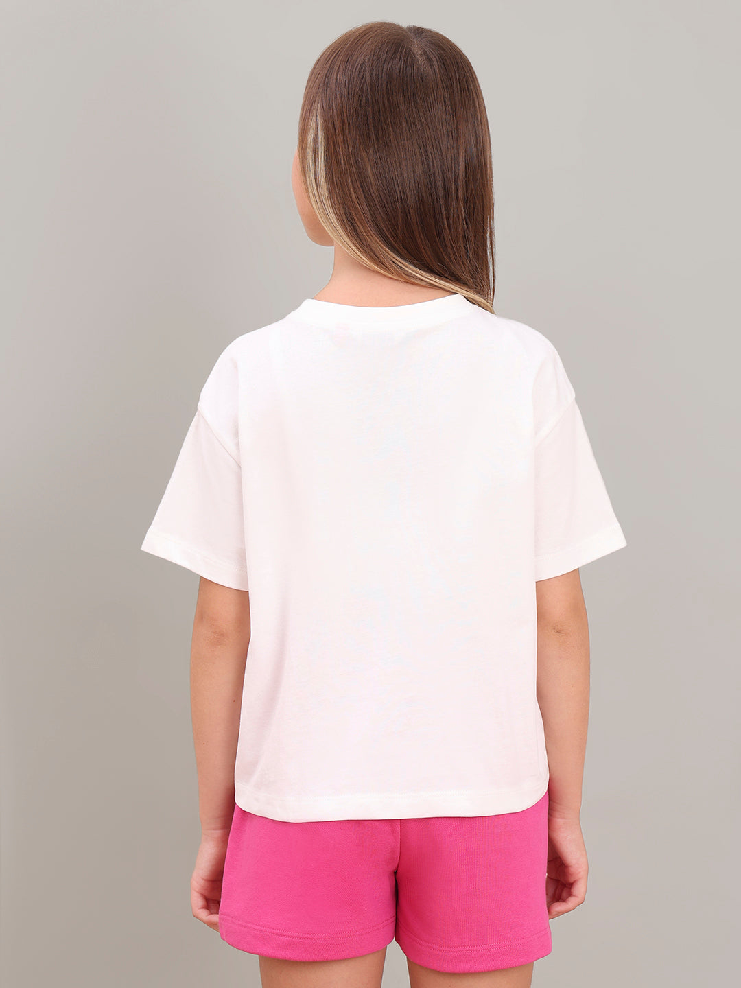 GIRL White Duck Print T-shirt