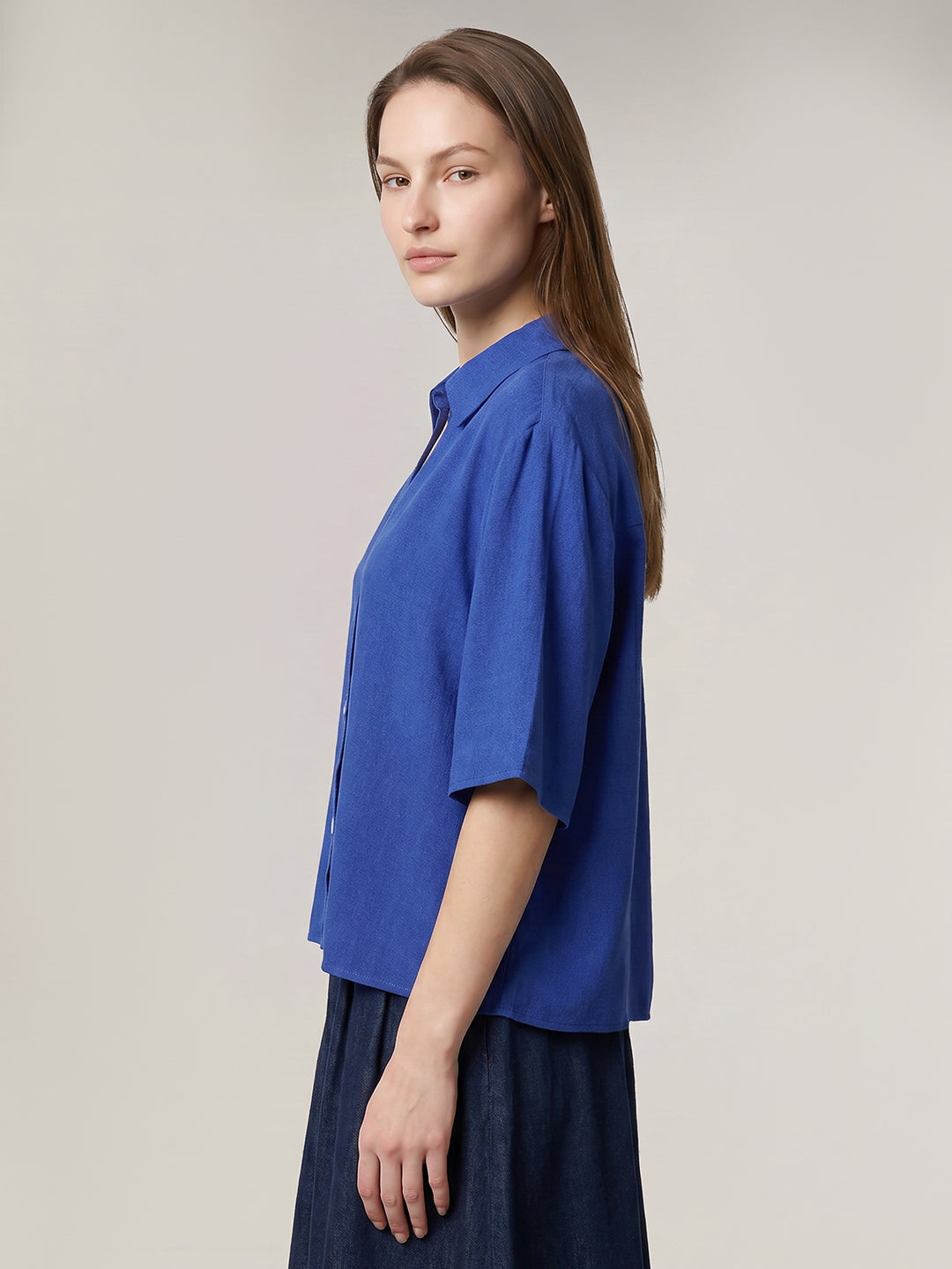 Dark Blue Regular Fit Shirt