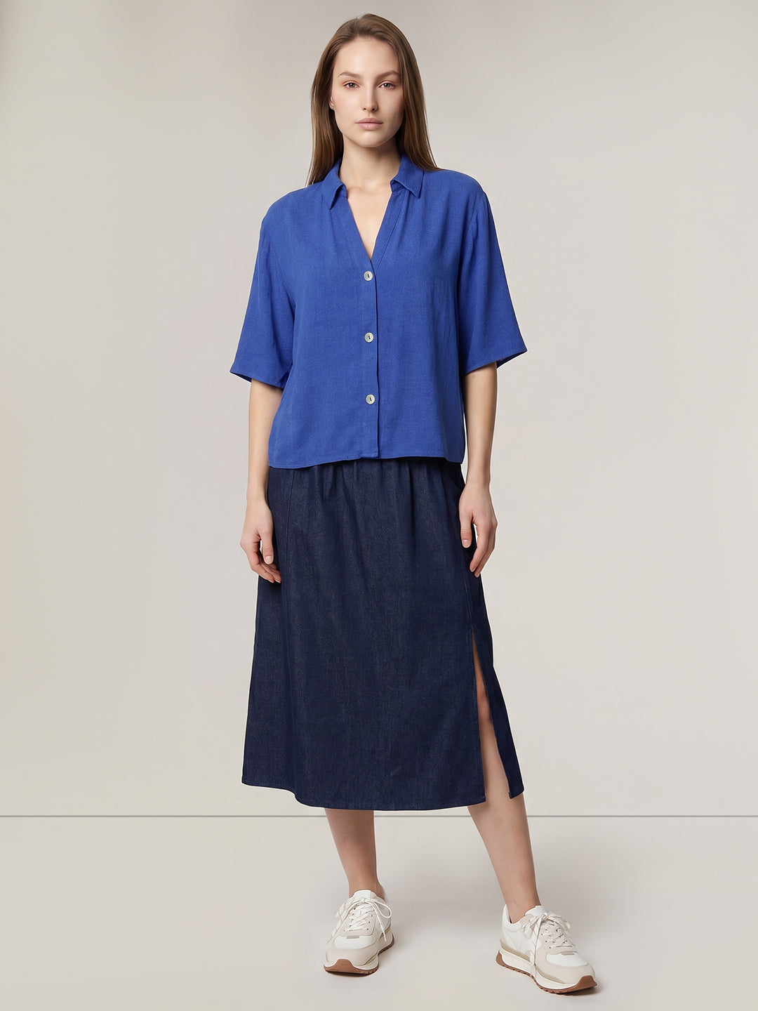 Dark Blue Regular Fit Shirt