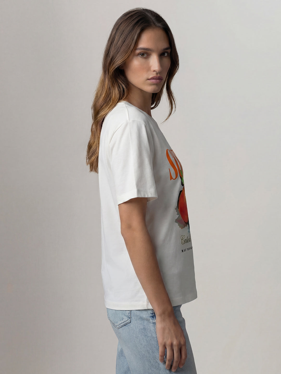 White Printed T-shirt