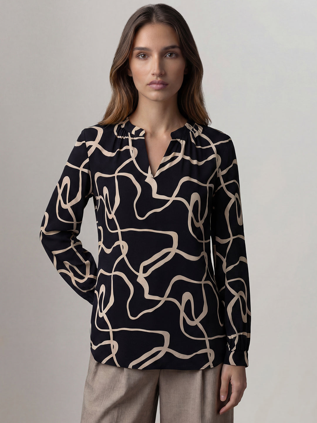 Black Printed Shirt