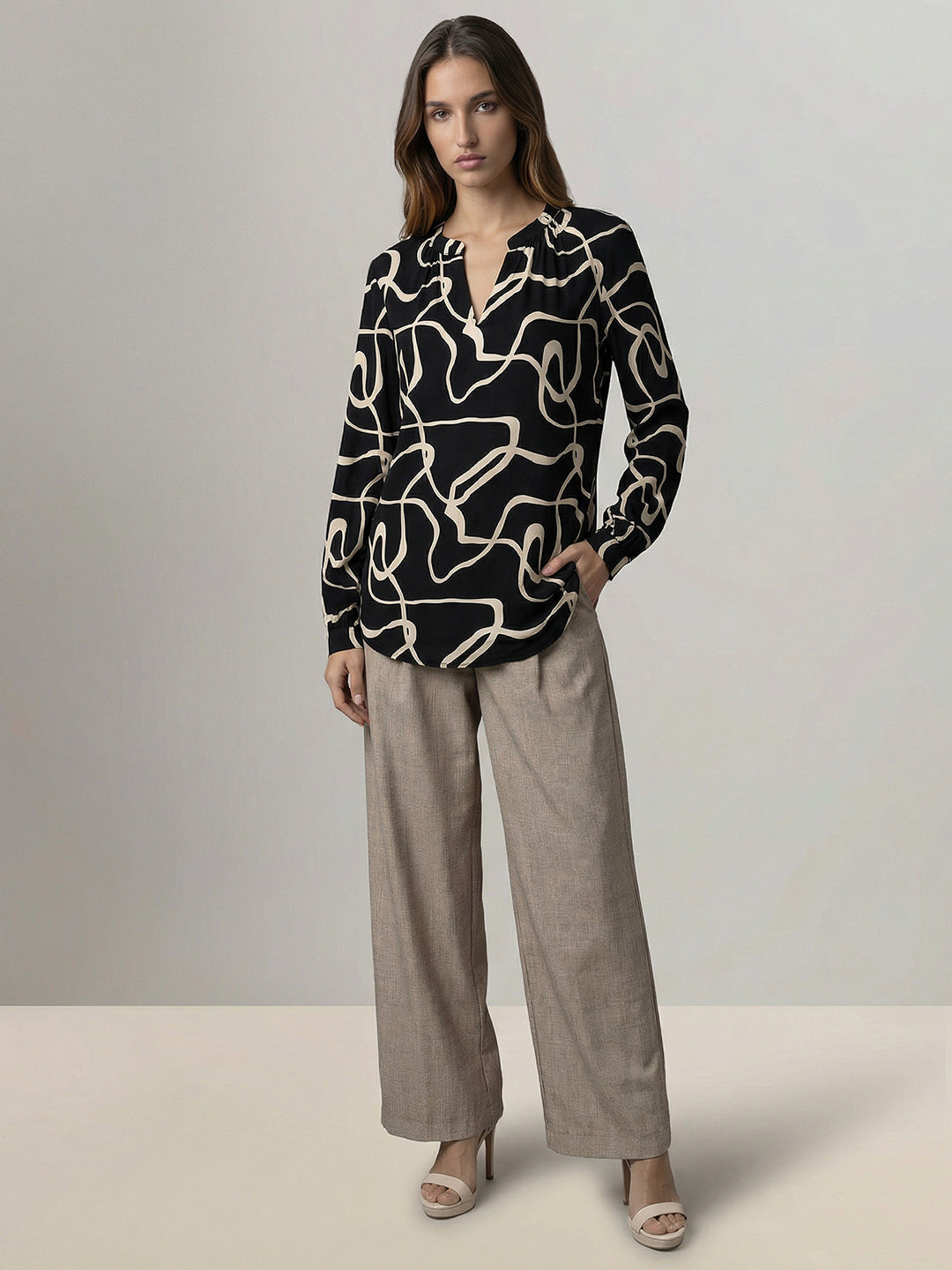 Black Printed Shirt