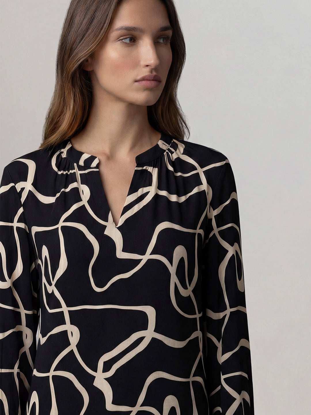Black Printed Shirt