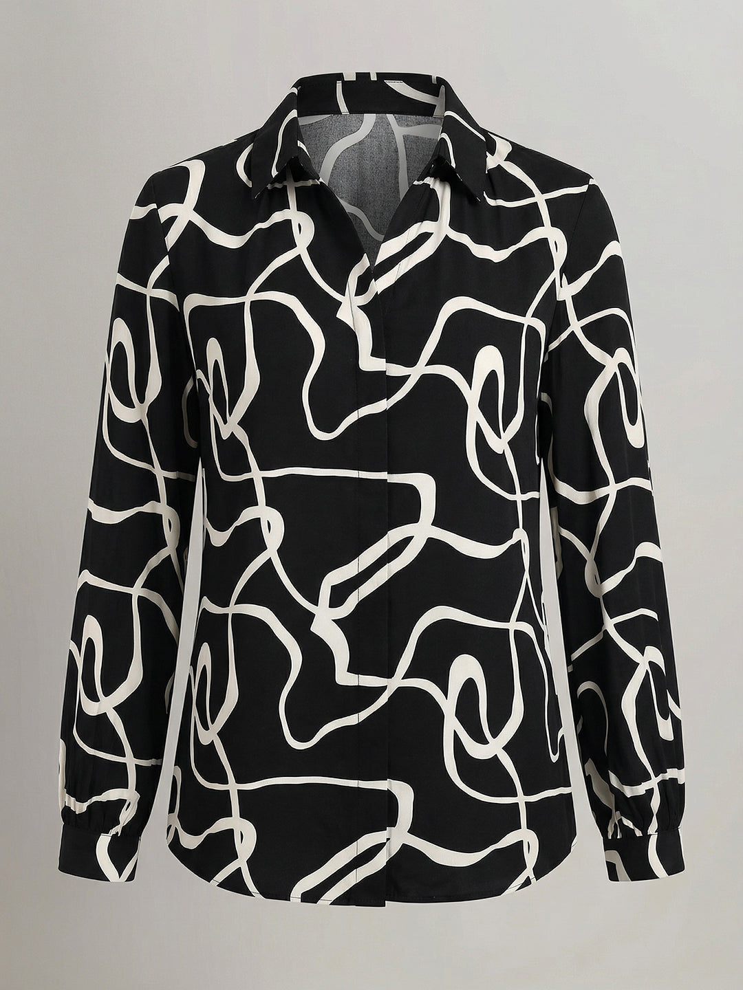 Black Printed Shirt