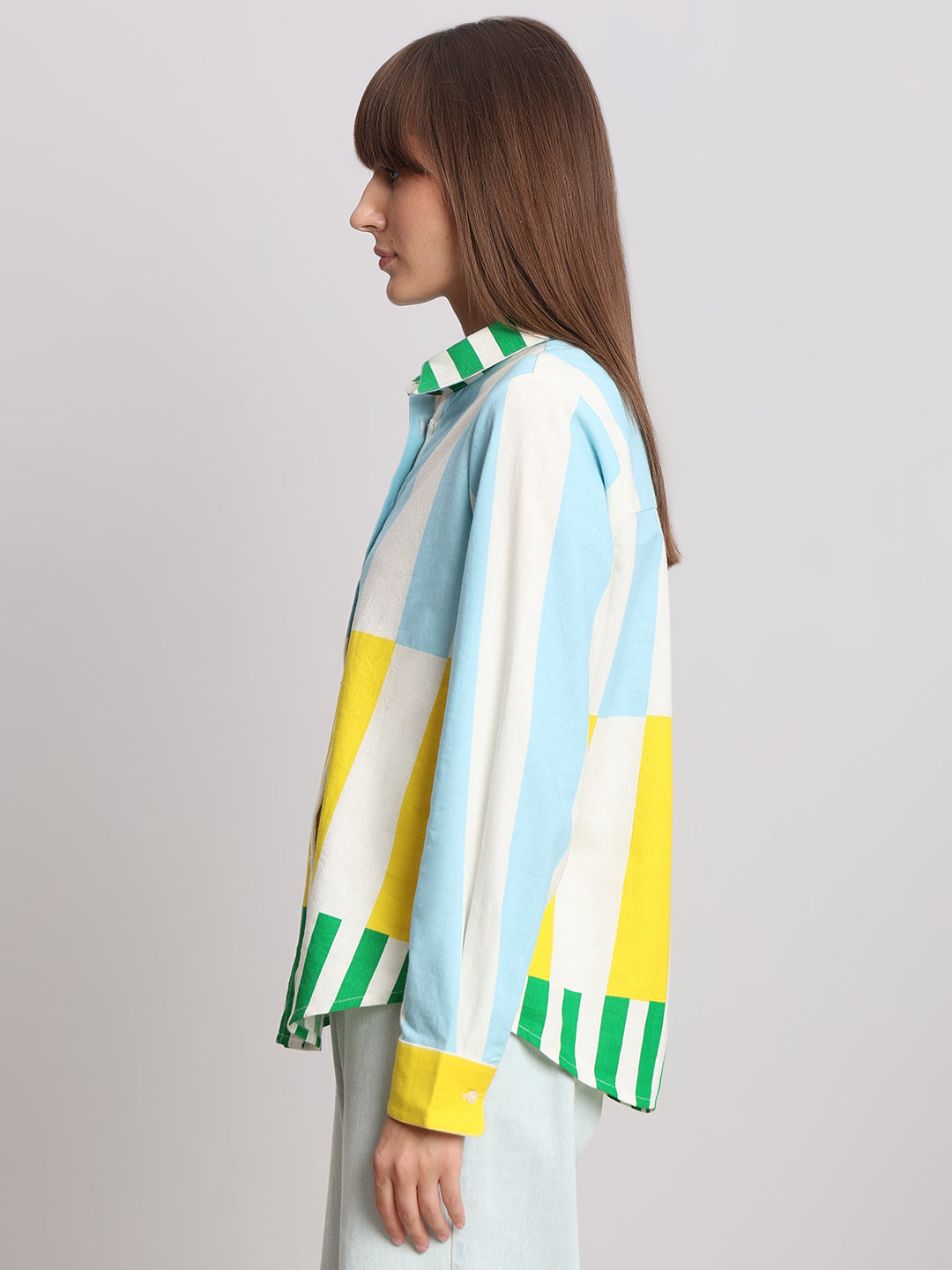 Multi-Colour Printed Cotton Shirt
