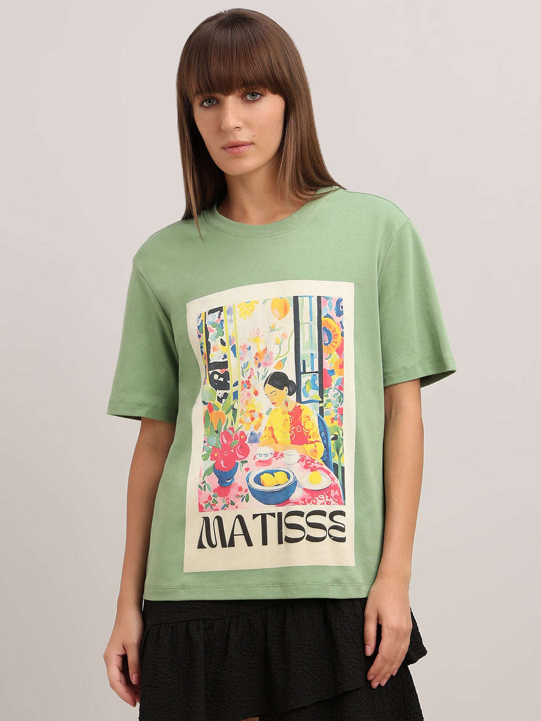 Green Graphic Print T-shirt