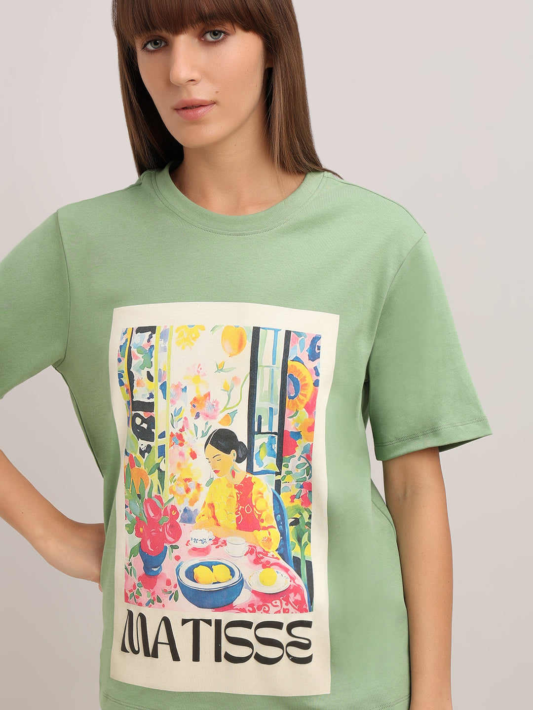 Green Graphic Print T-shirt