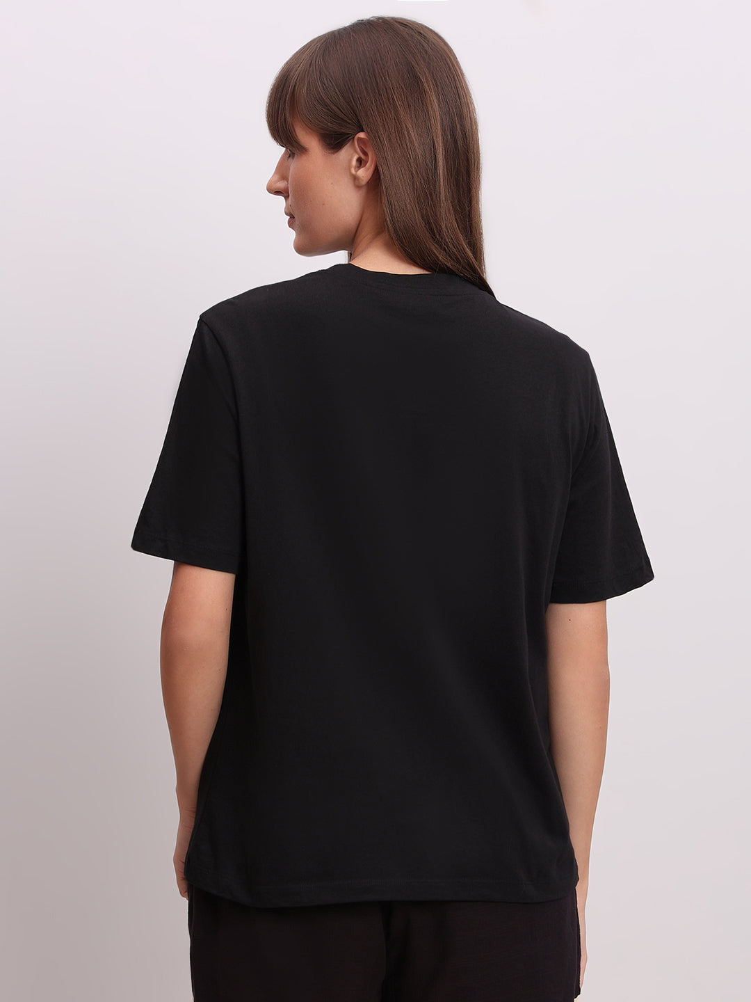 Black Graphic Print T-shirt