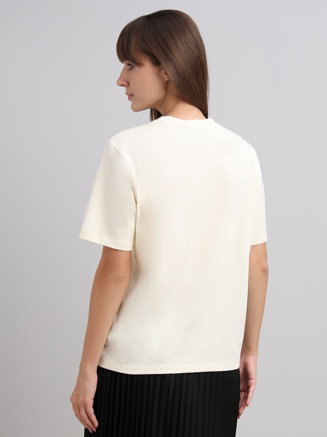 Monochrome Graphic Print T-shirt