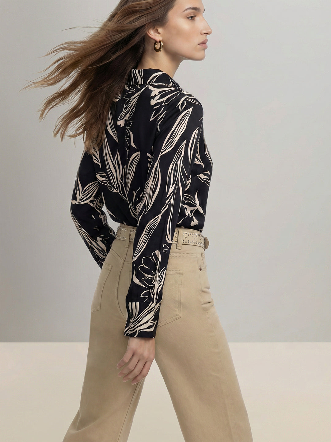 Black Printed Shirt