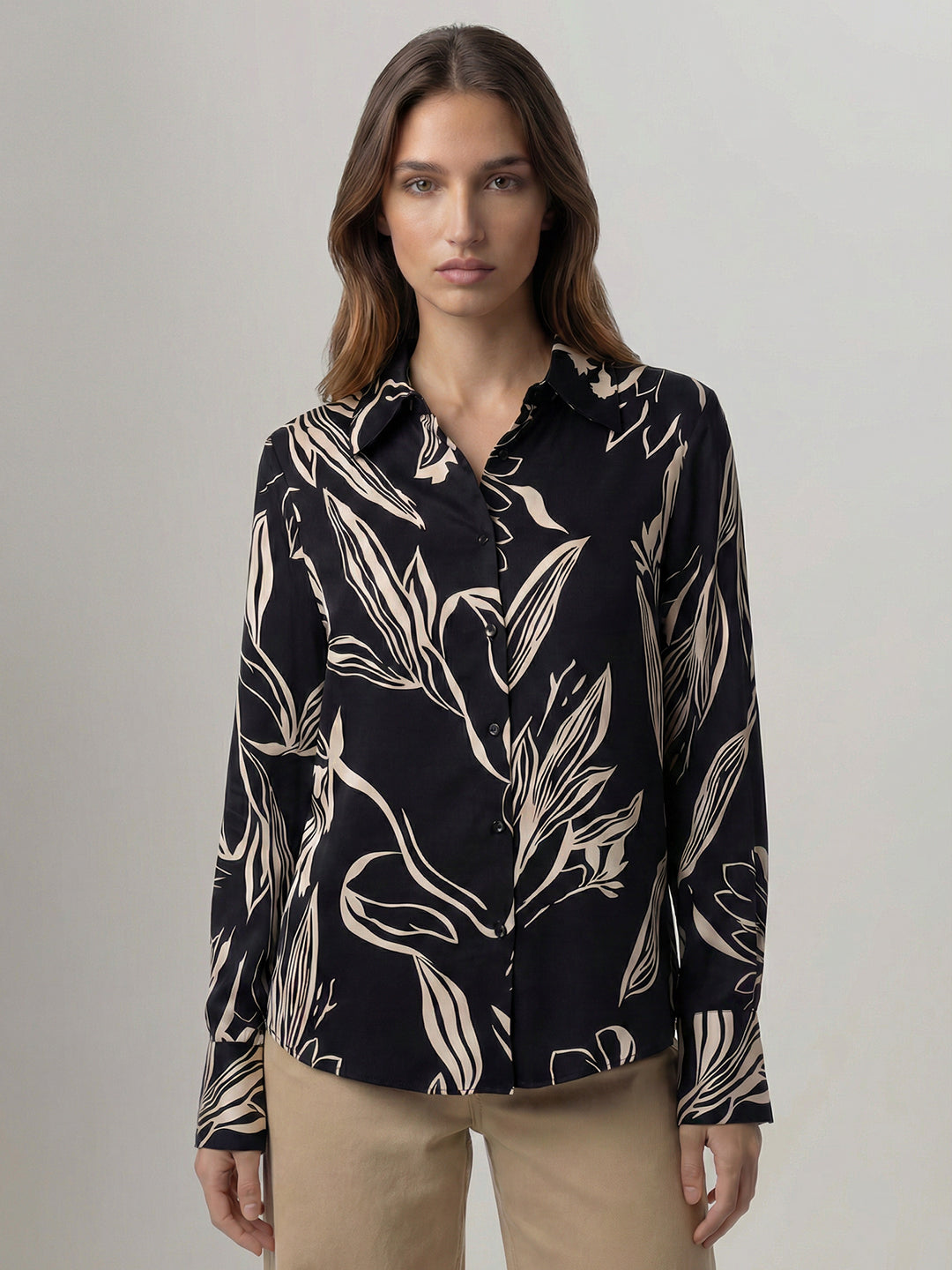 Black Printed Shirt