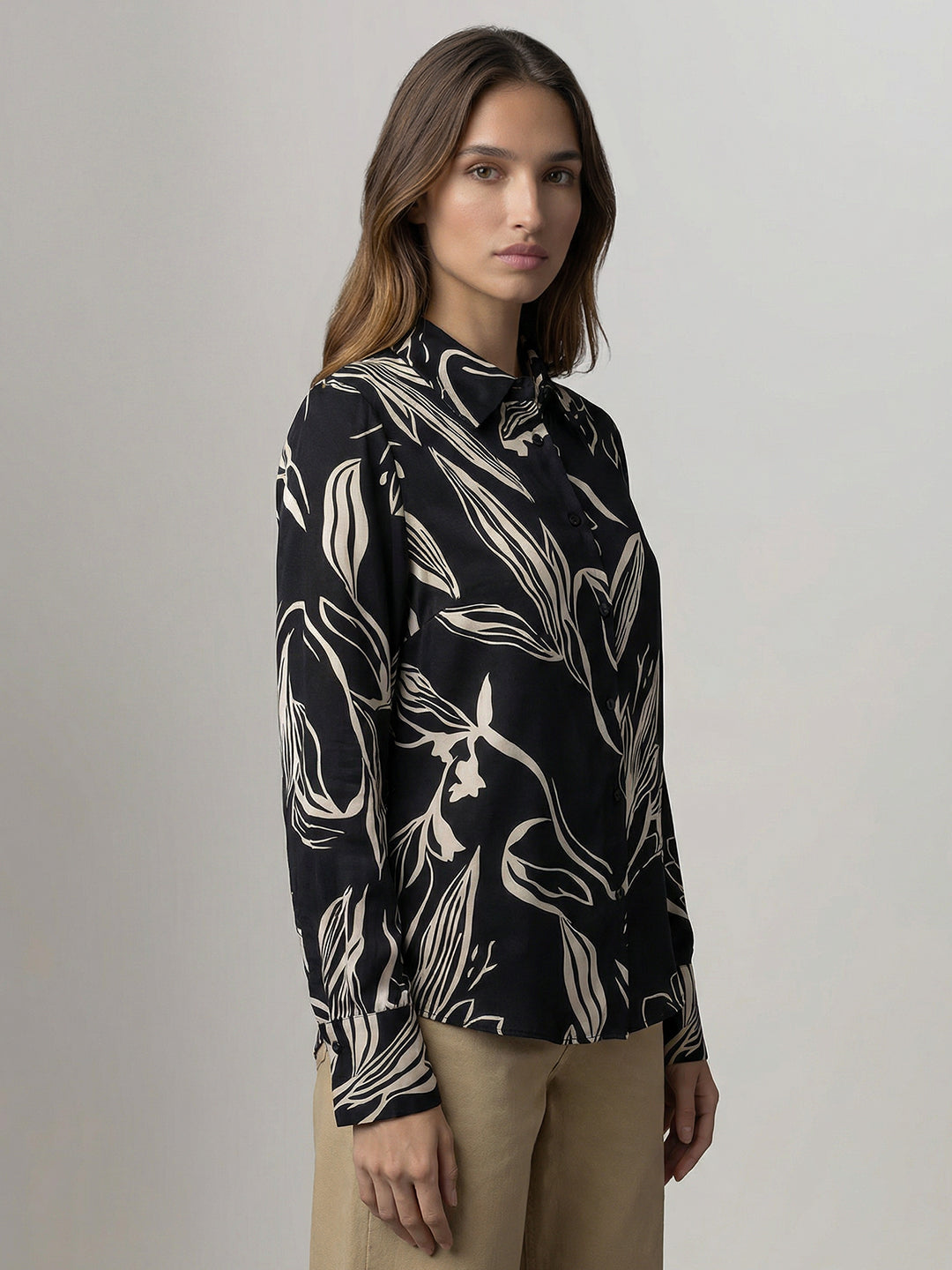 Black Printed Shirt