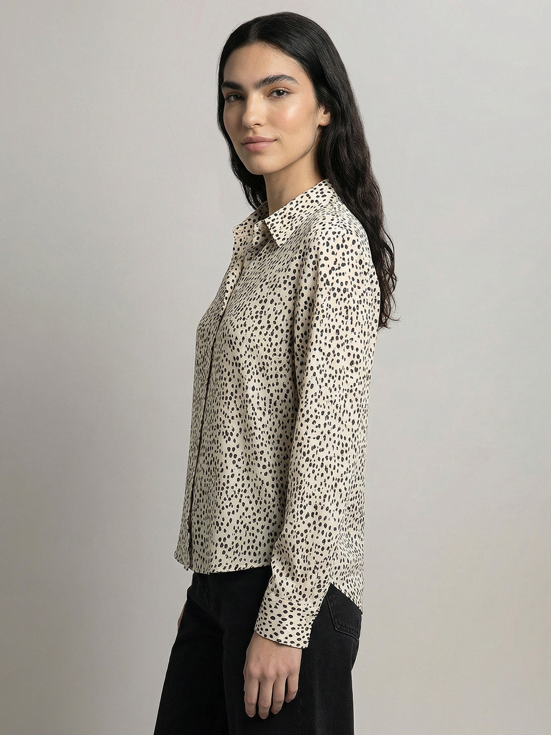 White Printed Shirt