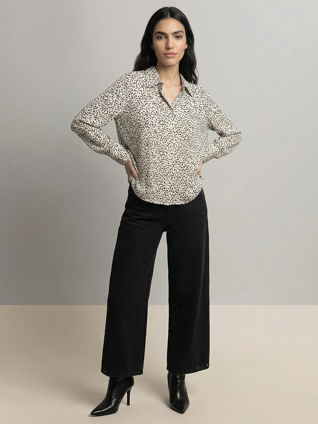 White Printed Shirt