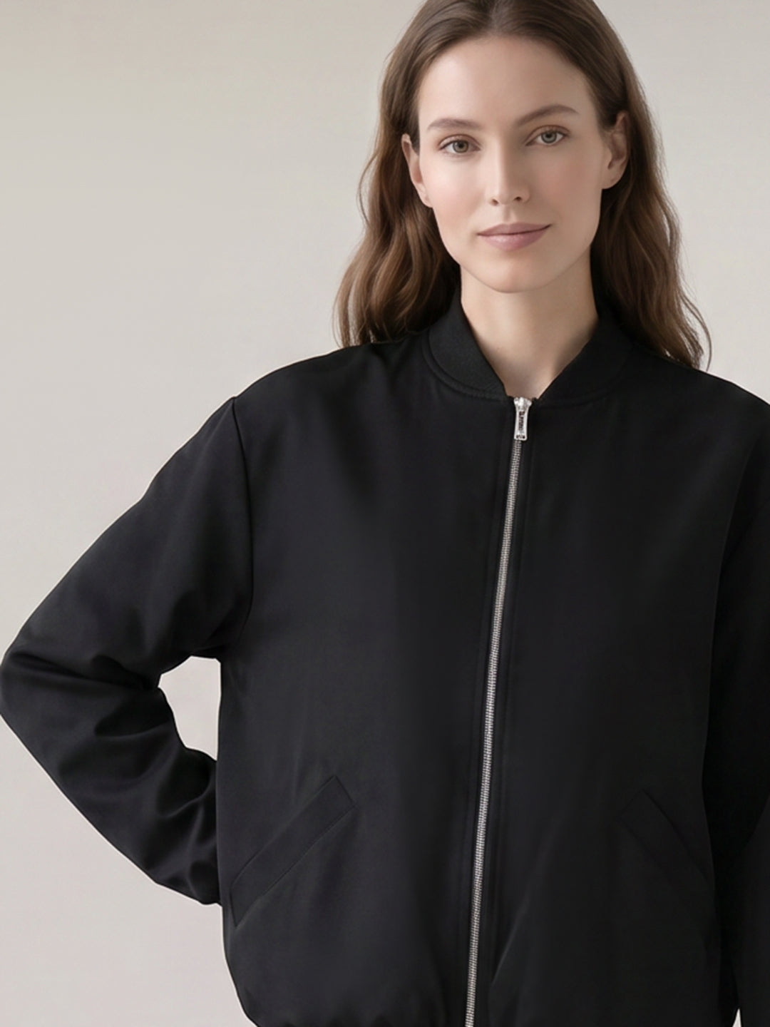 Black Bomber Jacket