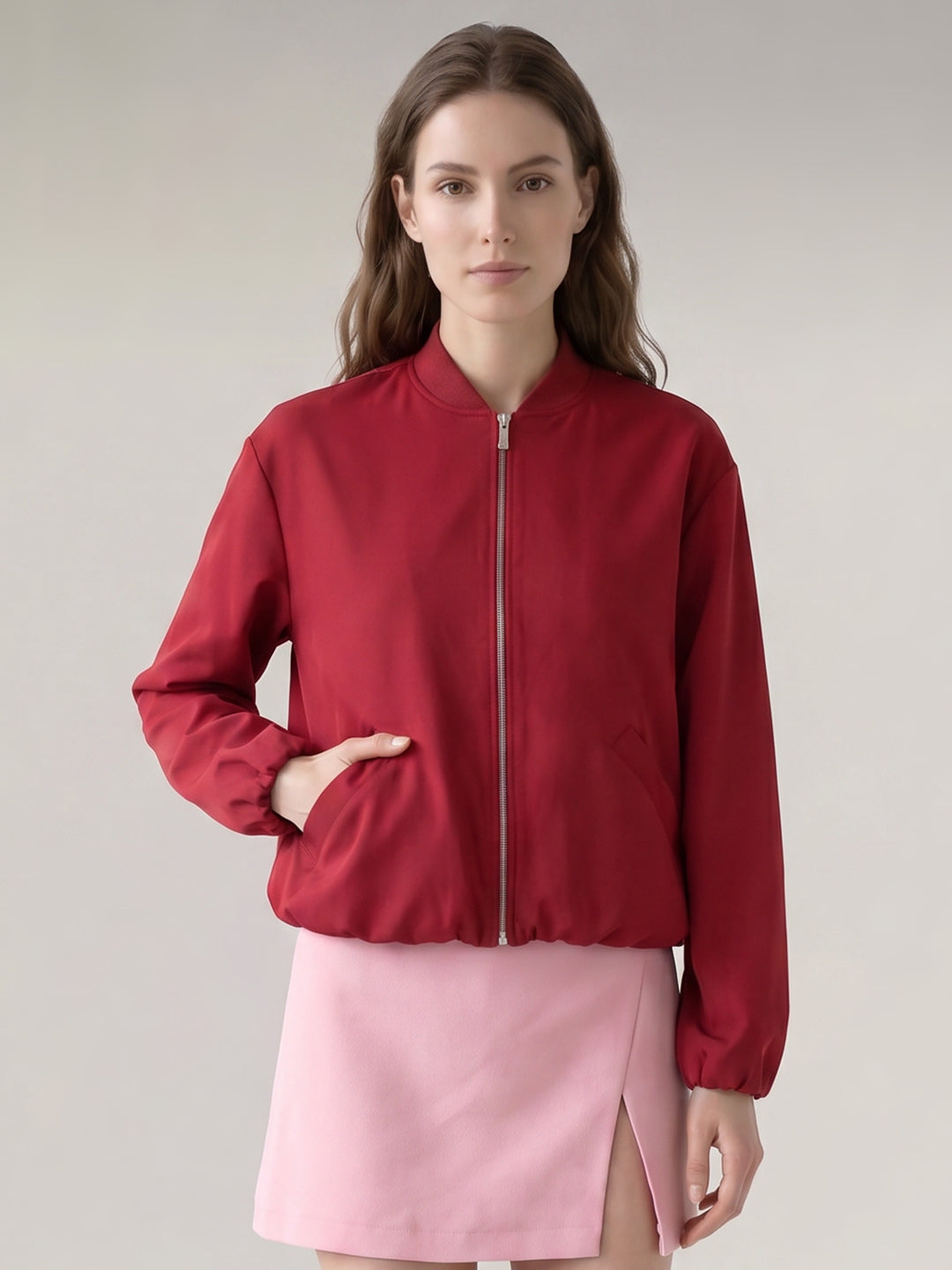 Red Bomber Jacket