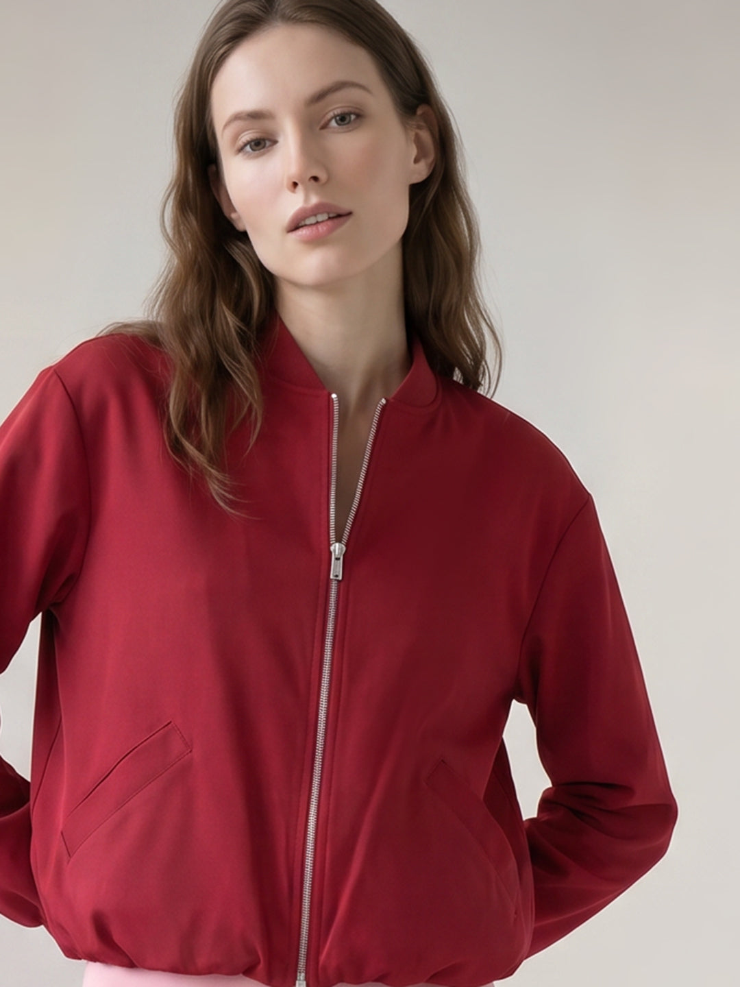 Red Bomber Jacket