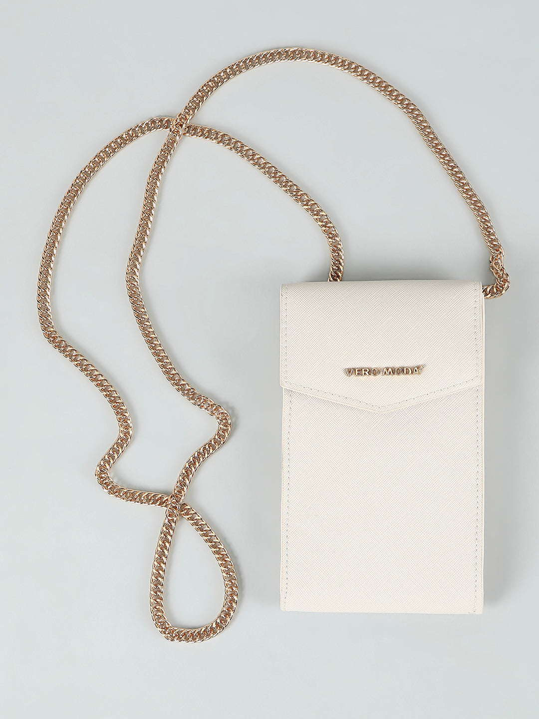 Beige Sleek Mobile Pouch