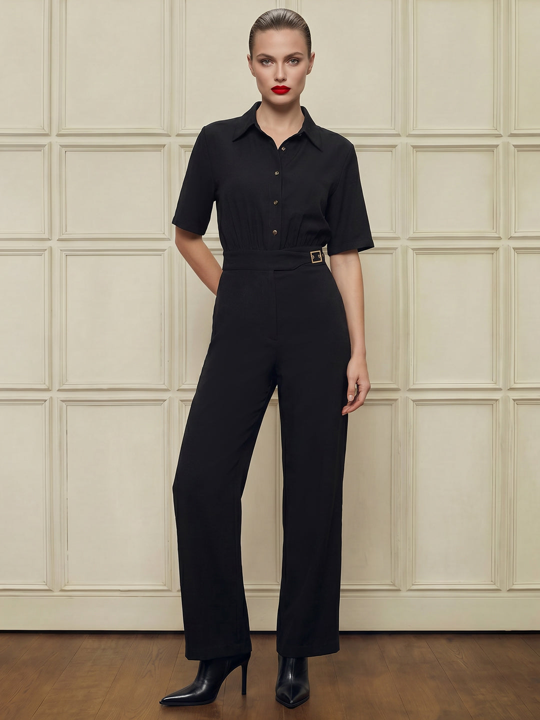 Black Tailored Jumpsuit