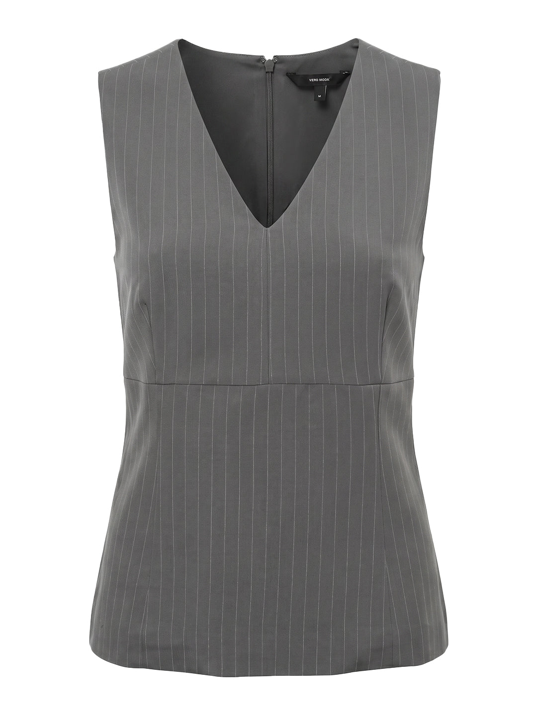 Pinstripe V-Neck Top