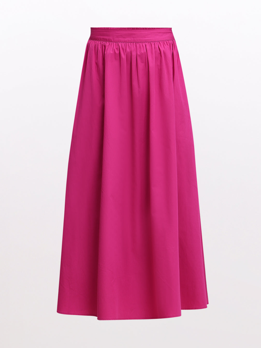 Fuchsia Pink Midi Skirt