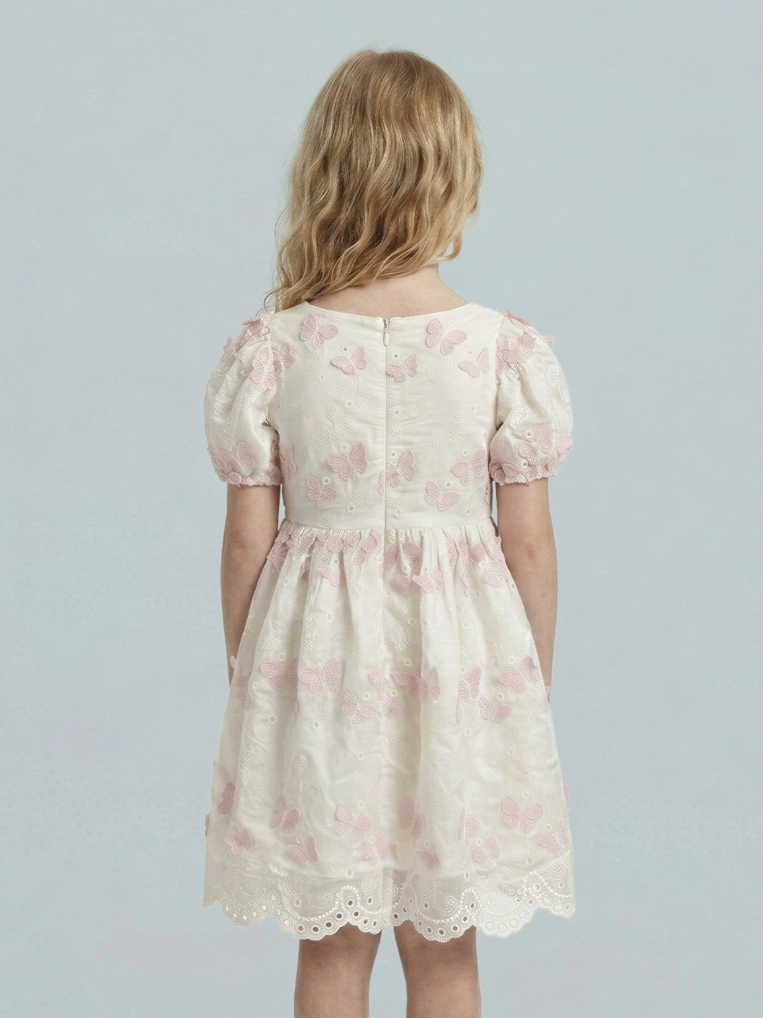 GIRLS Butterfly Embroidered Dress