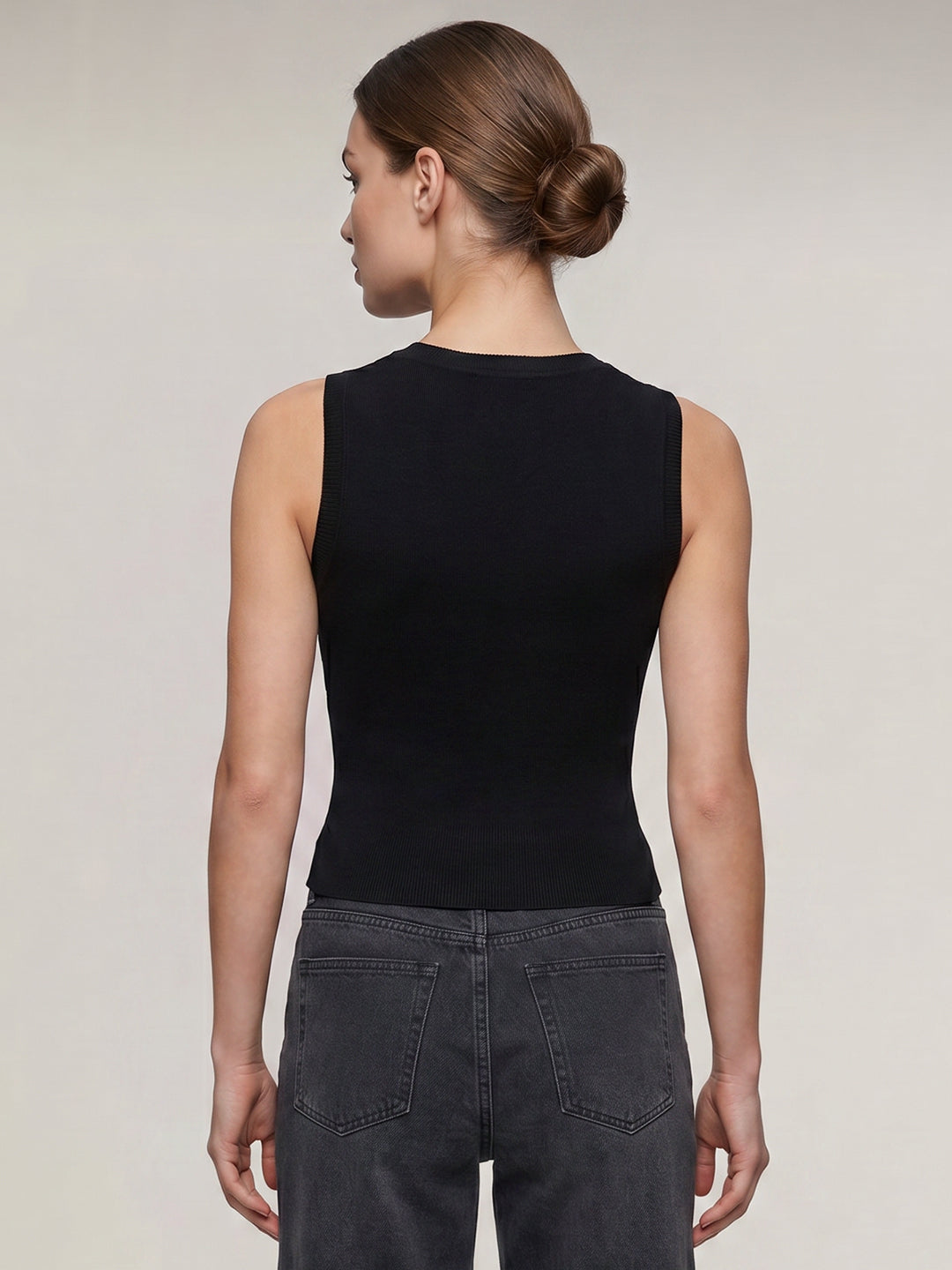 Black Fitted Top
