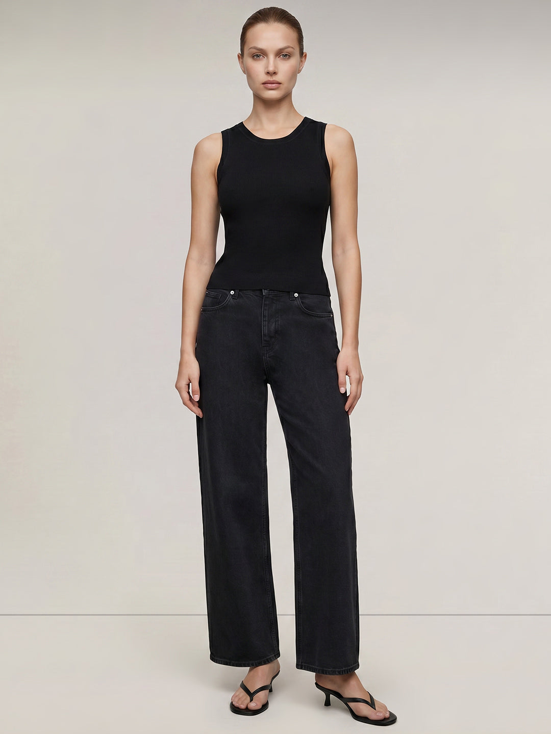Black Fitted Top