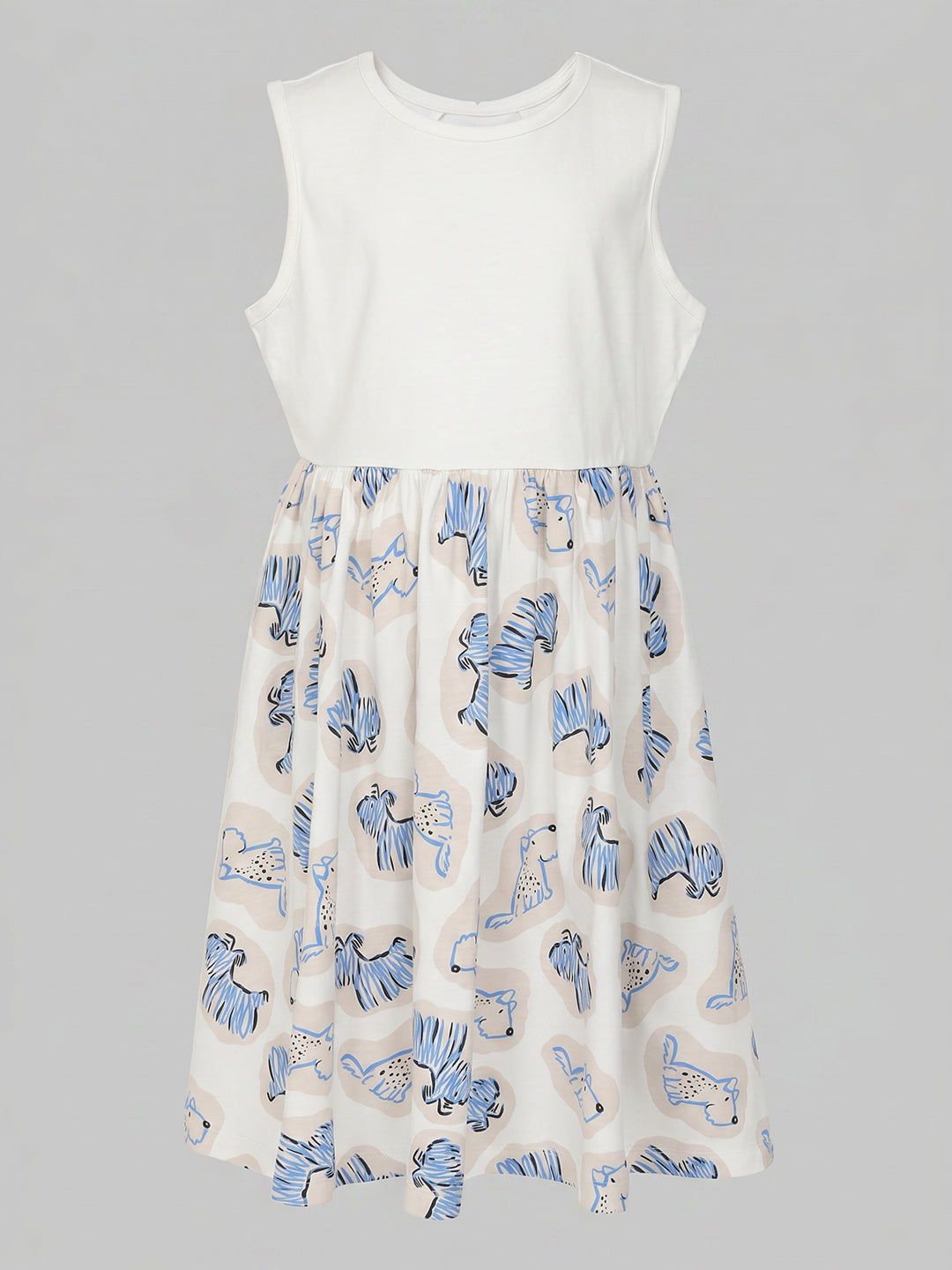 GIRLS White Animal Print Dress