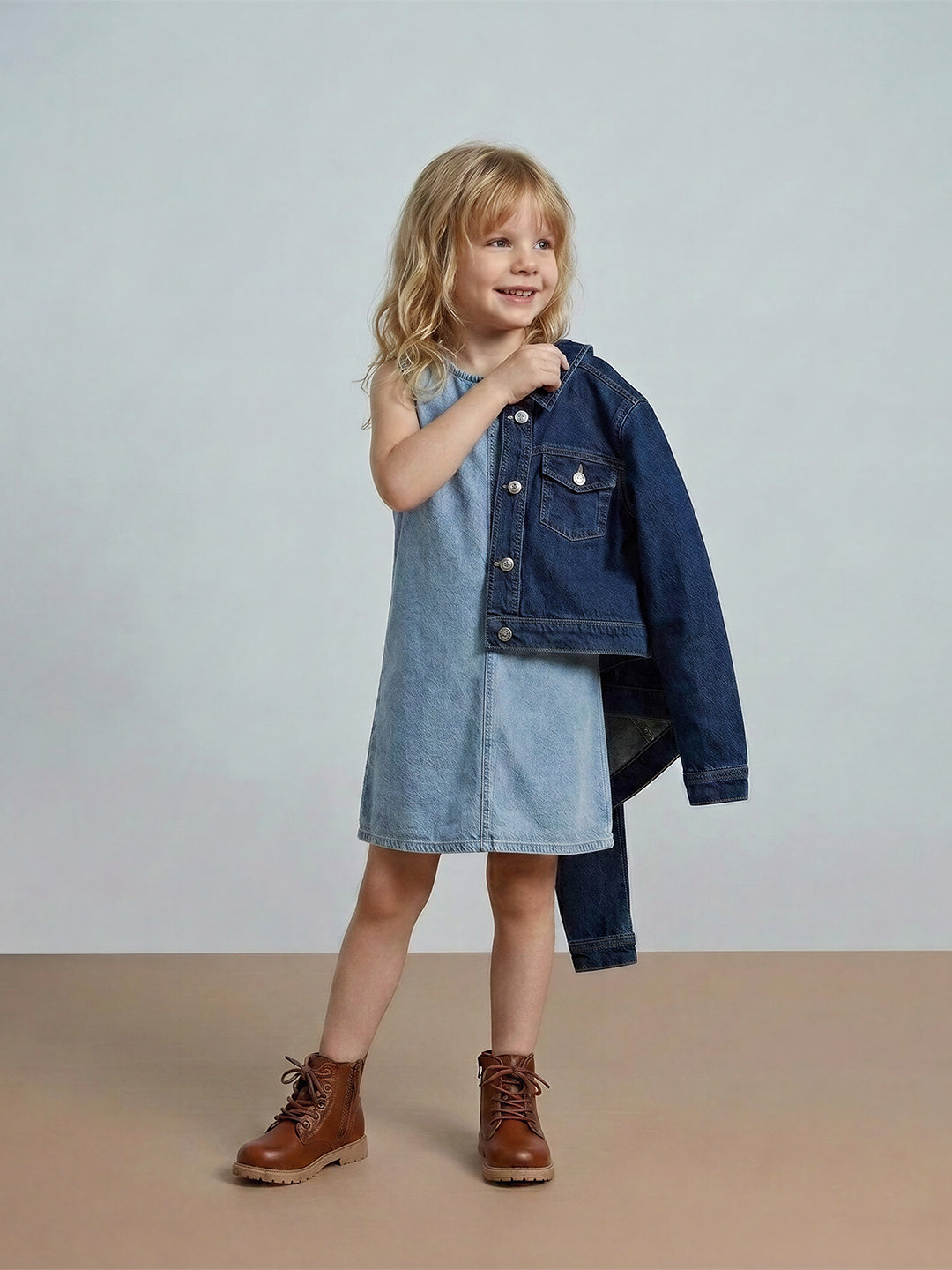 GIRLS Blue Denim Dress