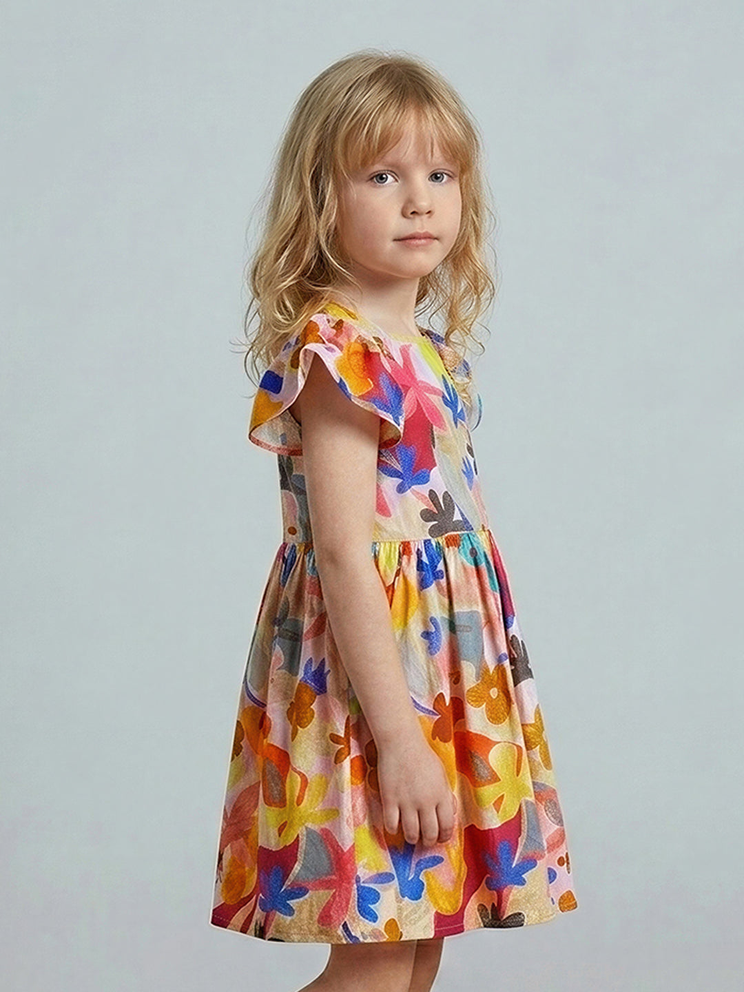 GIRLS Floral Fit & Flare Dress